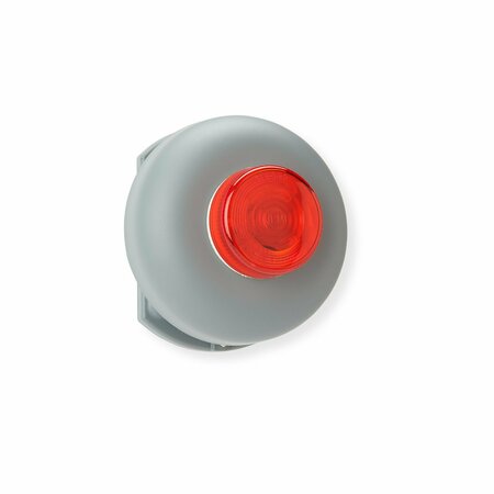 WL JENKINS 6in Flashering Bell, Single Stroke 120VAC Pigtail Outdoor Bell with Red Light 2145WP-R